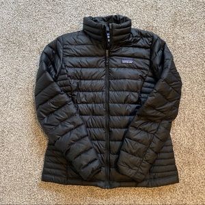 Patagonia Black Down Sweater Coat, Medium